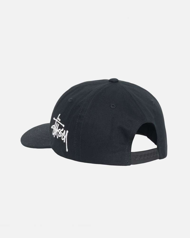 Black Stüssy Chenille S Low Pro Cap | ILWM5-8730