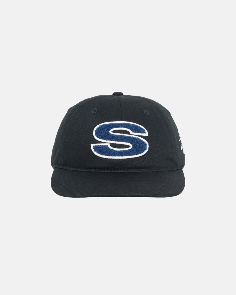 Black Stüssy Chenille S Low Pro Cap | ILWM5-8730