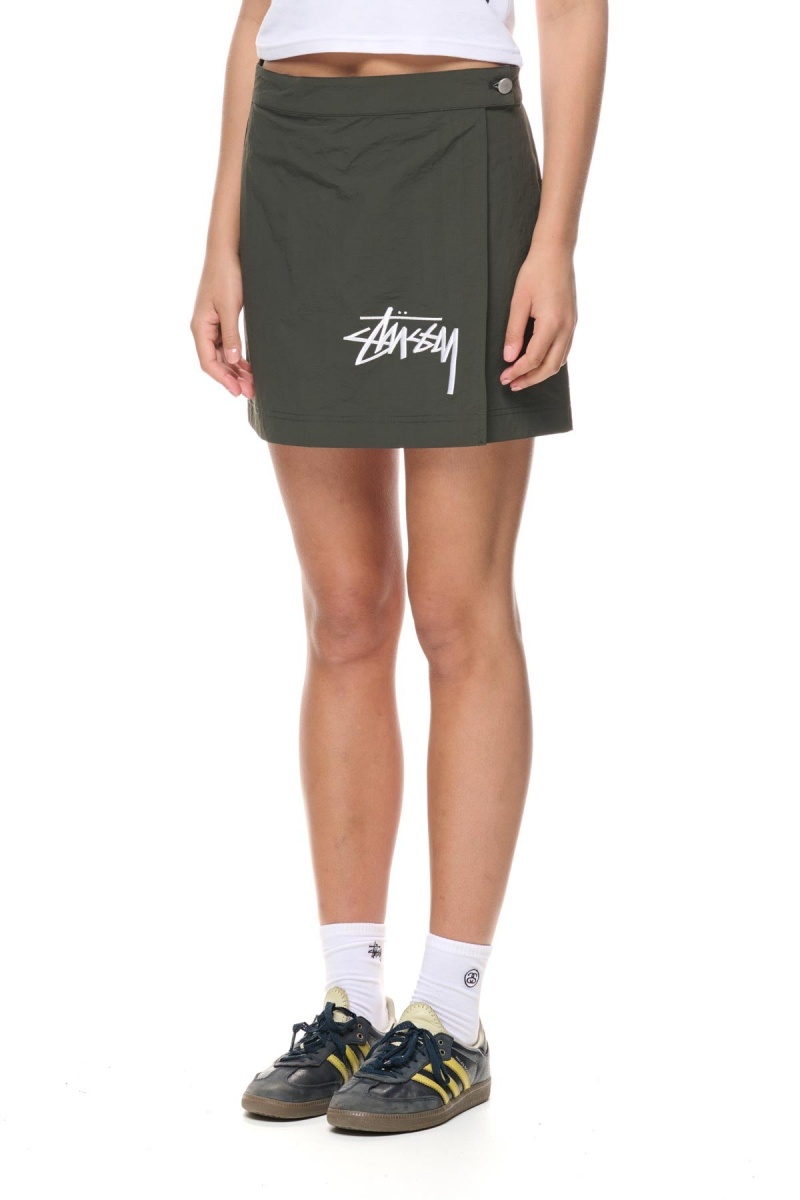 Black Stüssy Graffiti Wrap Skirt | JRTOSP-386