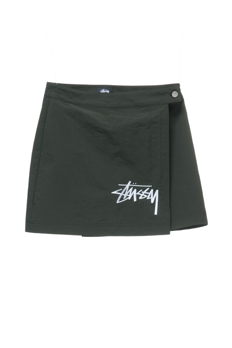 Black Stüssy Graffiti Wrap Skirt | JRTOSP-386