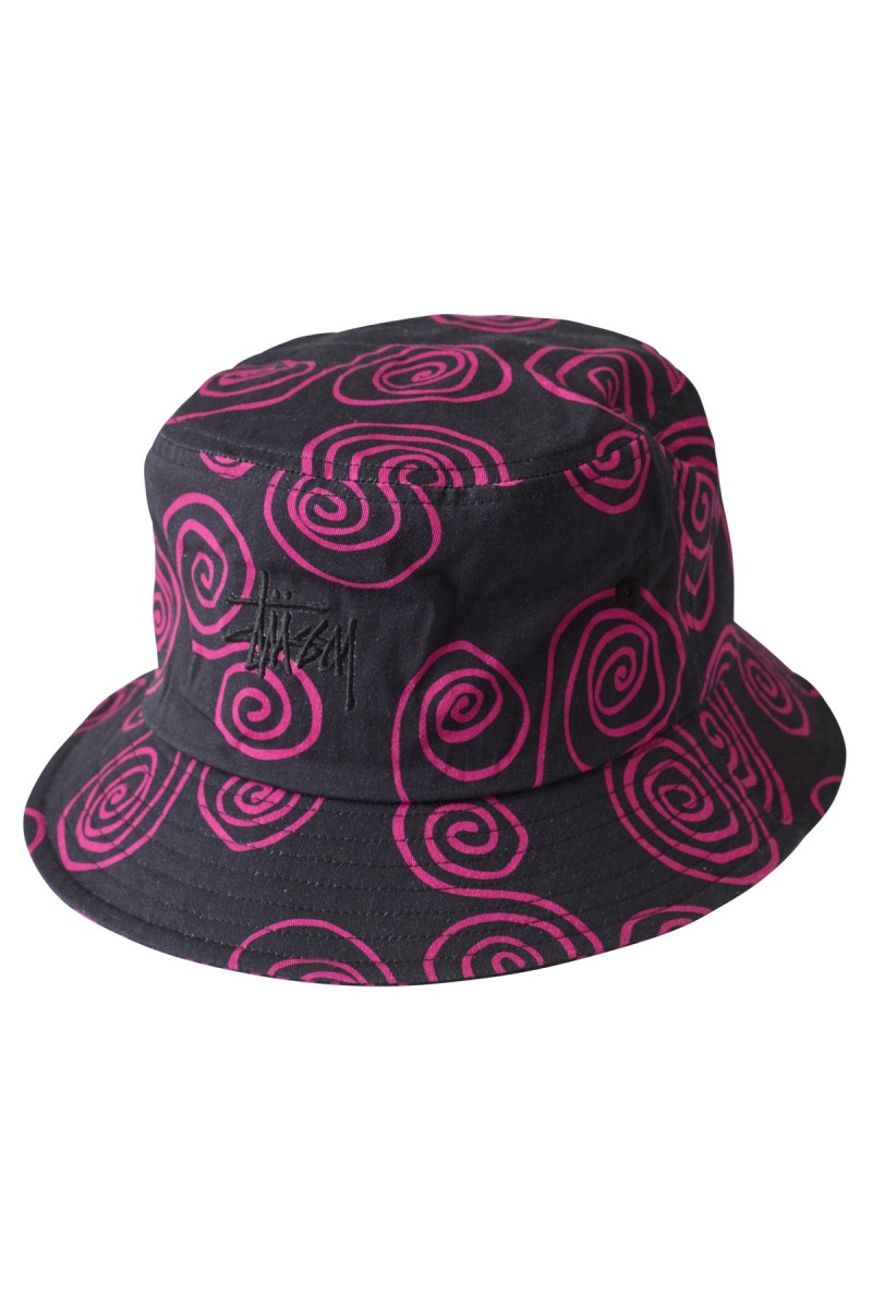 Black Stüssy Hand Drawn S Bucket Hat | TVXEYU-926