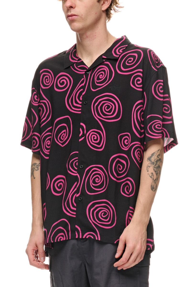 Black Stüssy Hand Drawn S Ss Shirt | VDPKGE-043