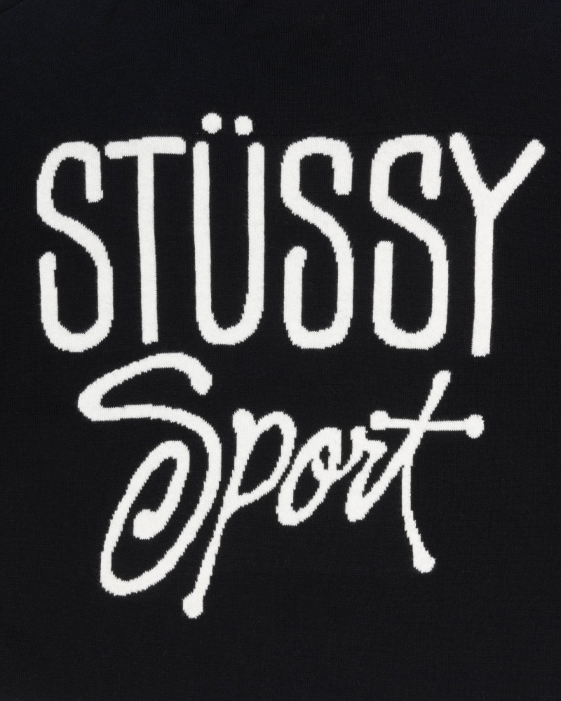 Black Stüssy Hockey Sweater | NKWS6-0781