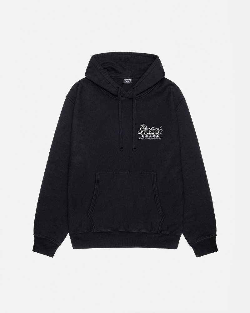 Black Stüssy IST Hoodie Pigment Dyed | AZJR5-8274