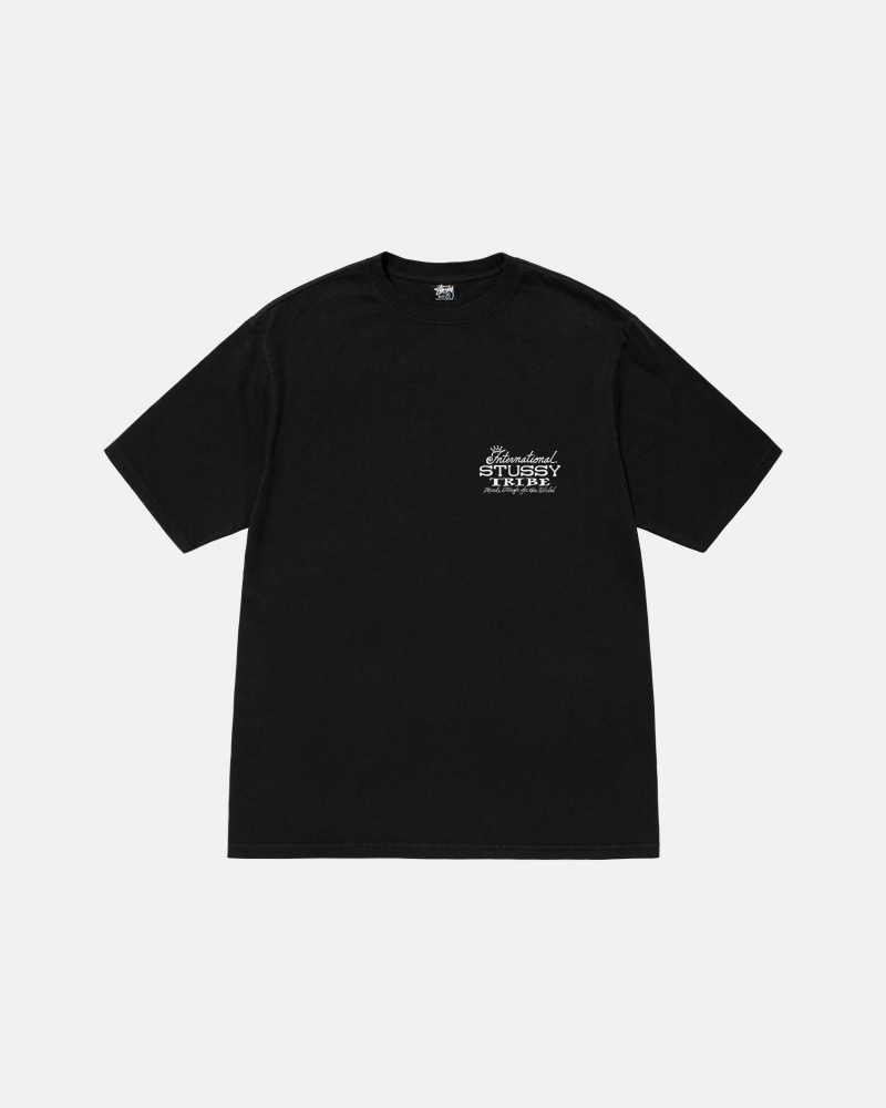 Black Stüssy IST Tee Pigment Dyed | WGYX8-6470