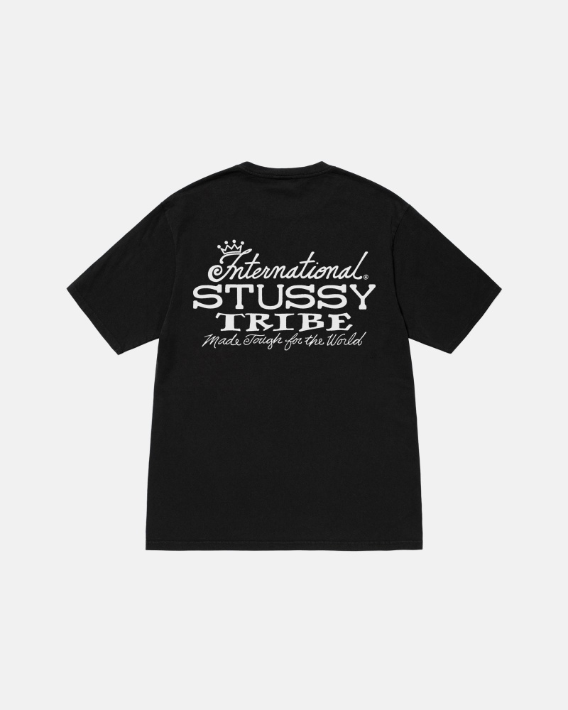 Black Stüssy IST Tee Pigment Dyed | WGYX8-6470