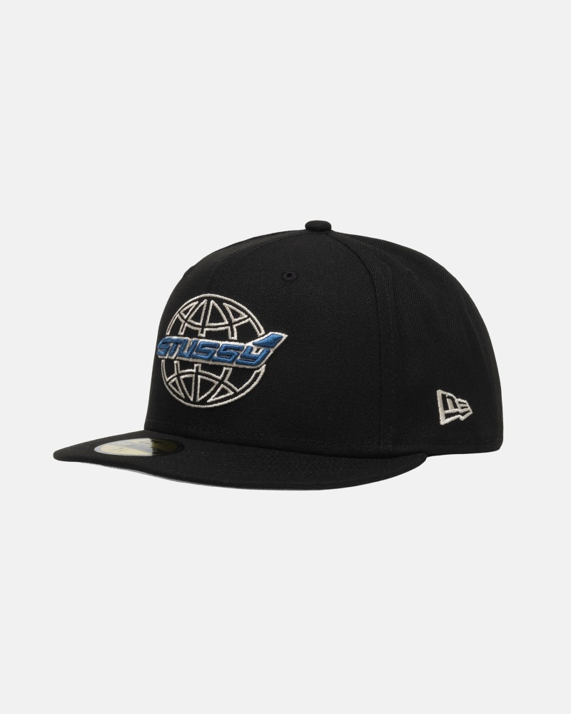 Black Stüssy New Era 59Fifty Airplane | AJSV1-5973