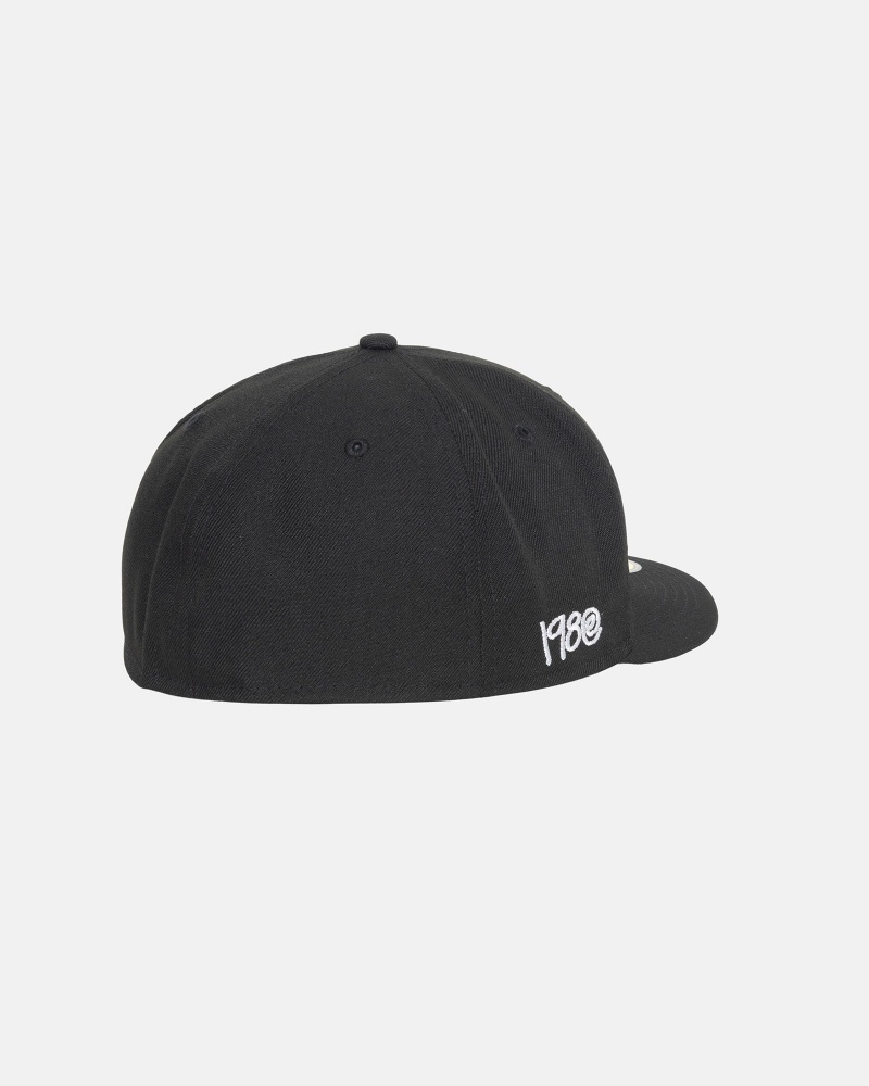 Black Stüssy New Era 59Fifty Curly S | IKHW3-2159