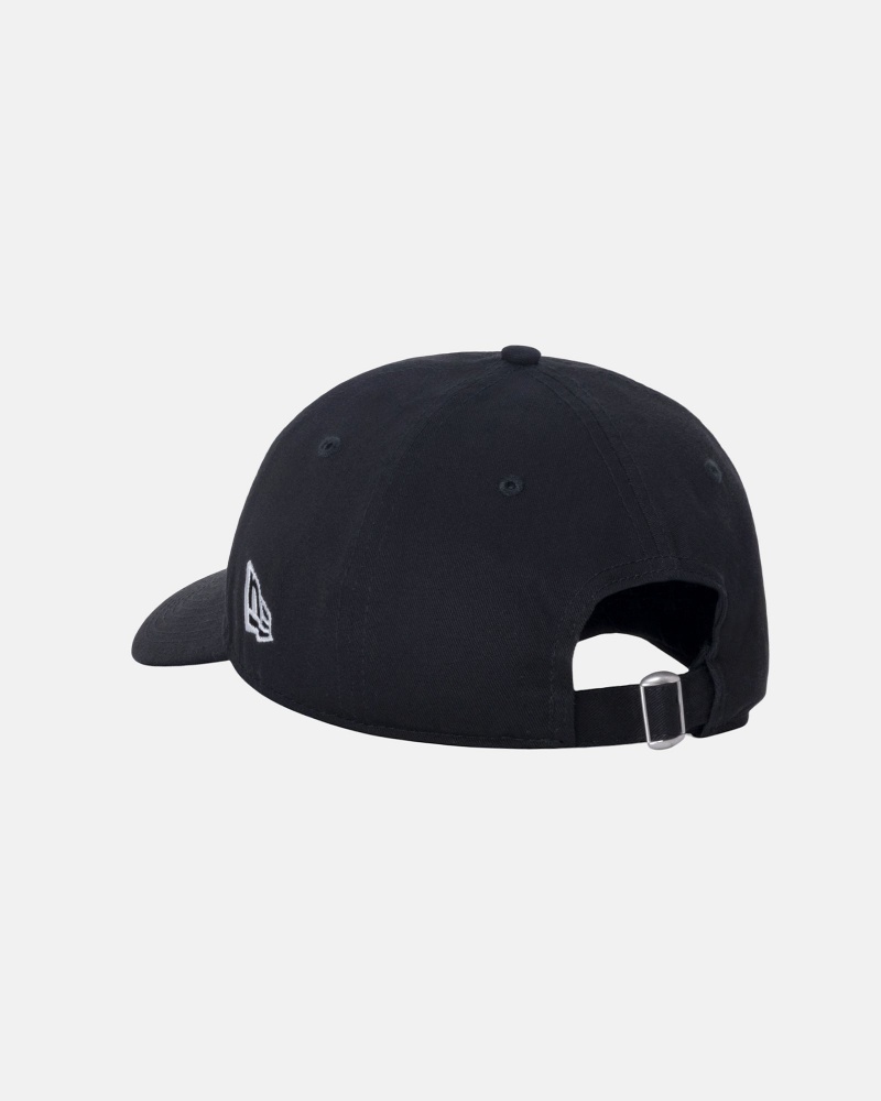 Black Stüssy New Era 9Twenty Basic Strapback | TWUL7-0593