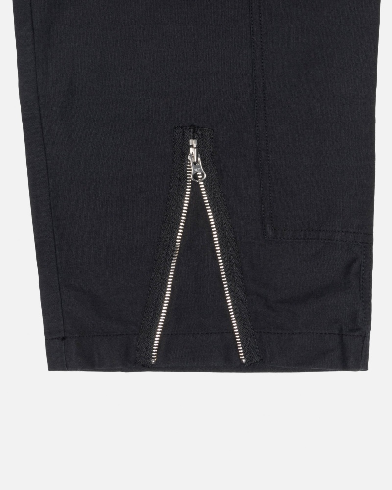 Black Stüssy Nyco Flight Pant | YDOU5-8162