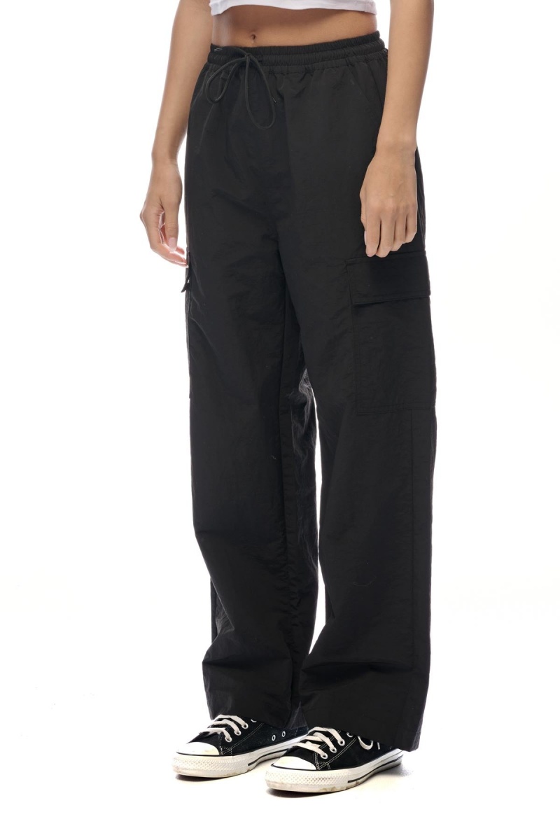 Black Stüssy Nylon Cargo Pant | SZTNJB-420