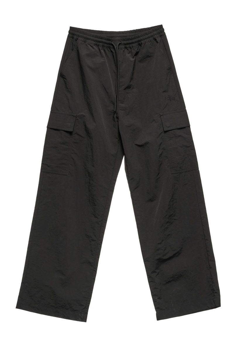 Black Stüssy Nylon Cargo Pant | SZTNJB-420