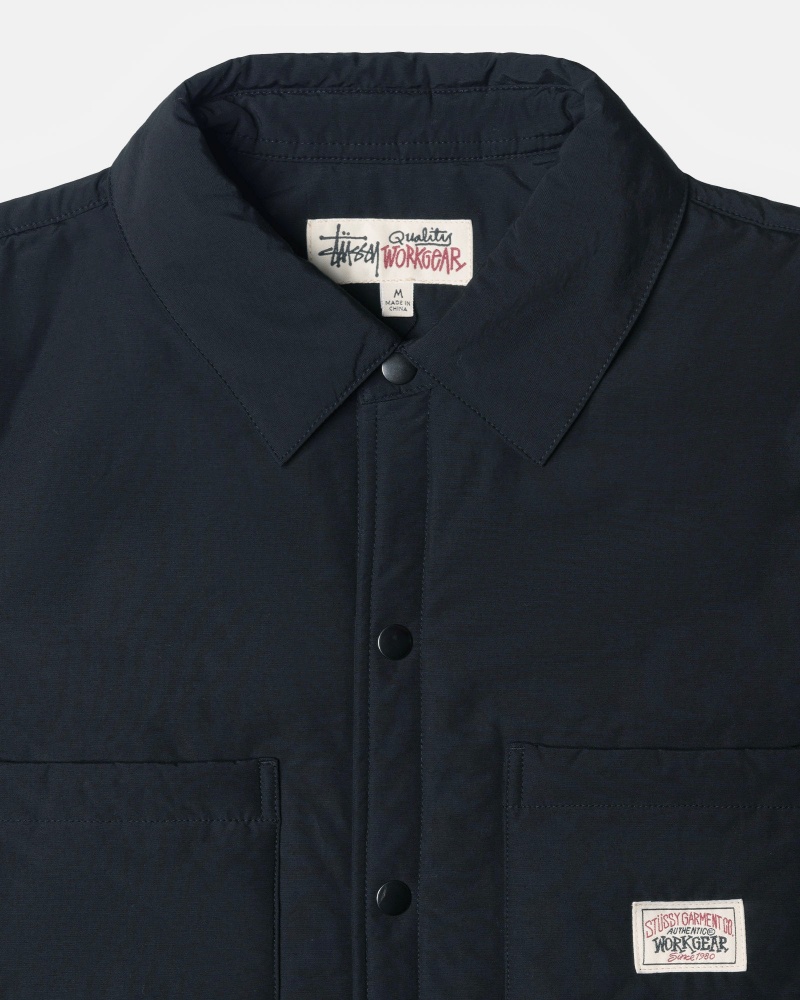 Black Stüssy Padded Tech Over Shirt | CNVF2-7158