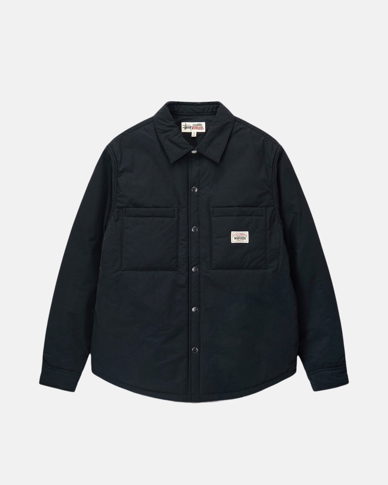 Black Stüssy Padded Tech Over Shirt | CNVF2-7158