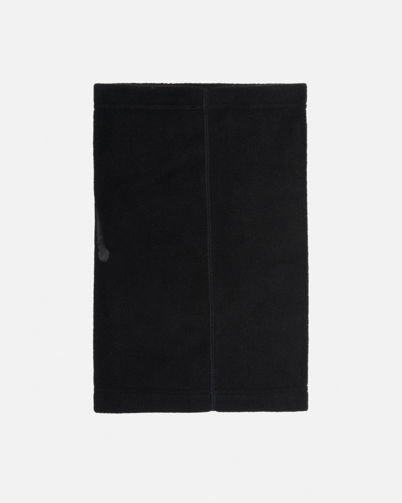 Black Stüssy Polar Fleece Neck Warmer | SRYQ-28594