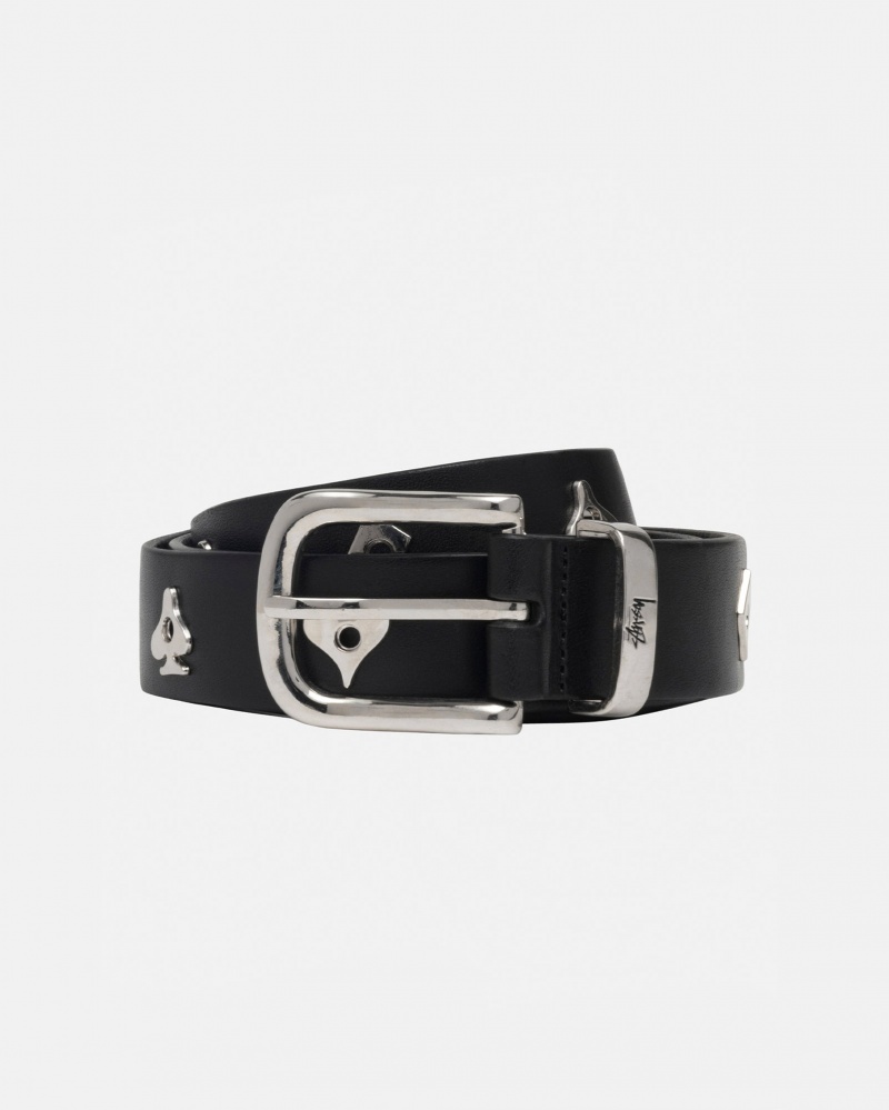 Black Stüssy Royal Suit Dress Belt | XTEC-07391