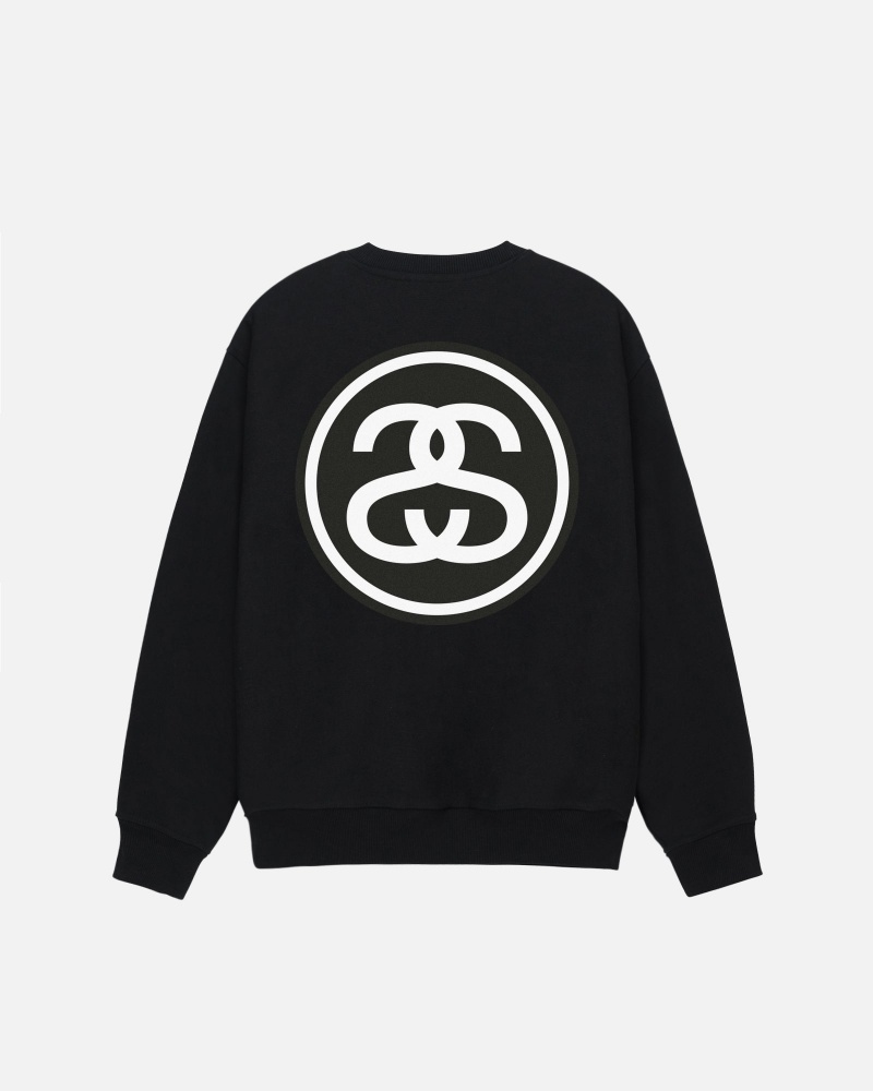 Black Stüssy SS-Link Crew | FBVP0-1863