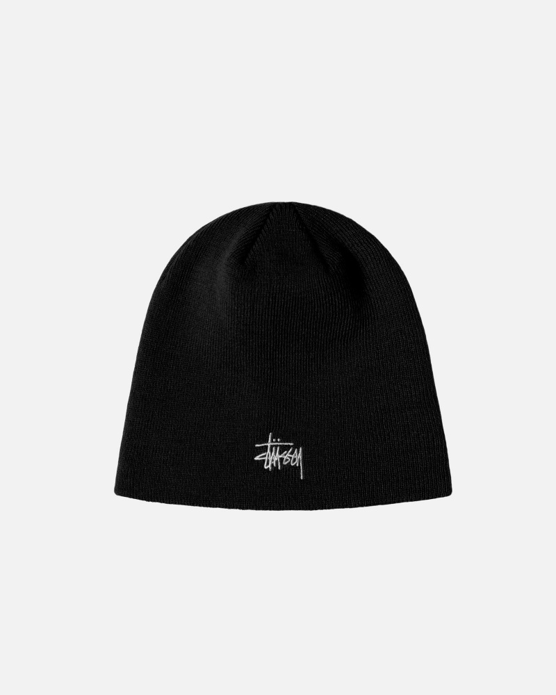 Black Stüssy Skullcap Basic | EMBI-26438