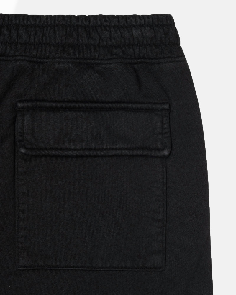 Black Stüssy Sport Cargo Fleece Pant | TNEX5-1684