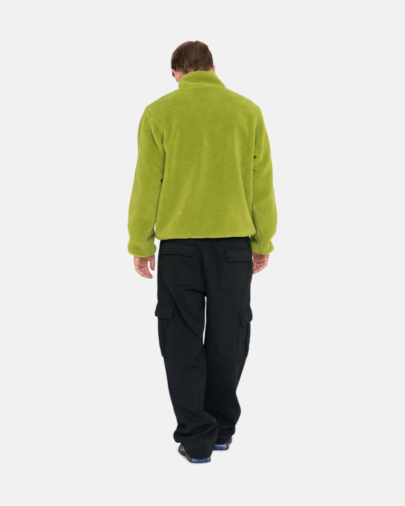 Black Stüssy Sport Cargo Fleece Pant | TNEX5-1684