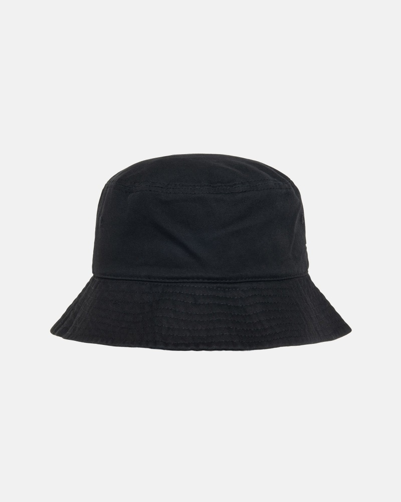 Black Stüssy Stock Bucket Hat | VTOJ9-7168