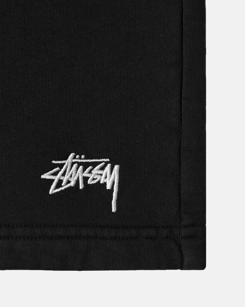 Black Stüssy Stock Logo Sweatshort | KDZS8-7203