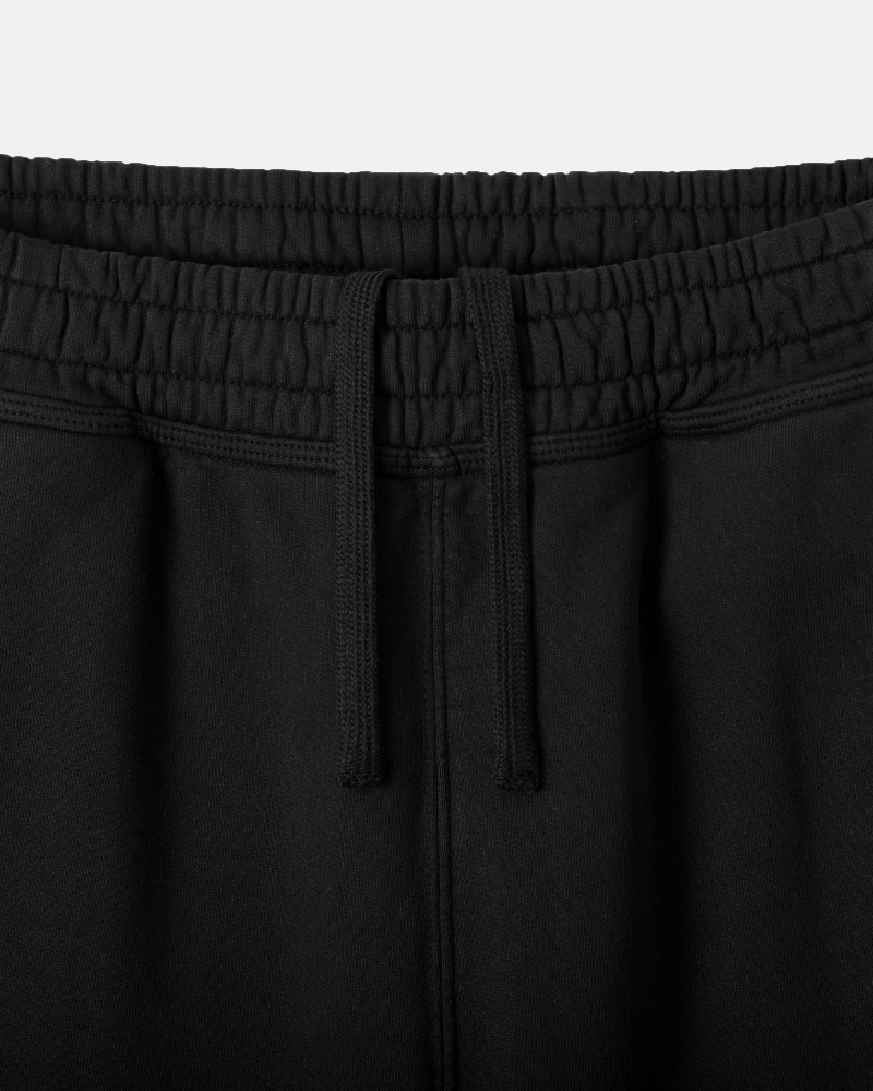 Black Stüssy Stock Logo Sweatshort | KDZS8-7203