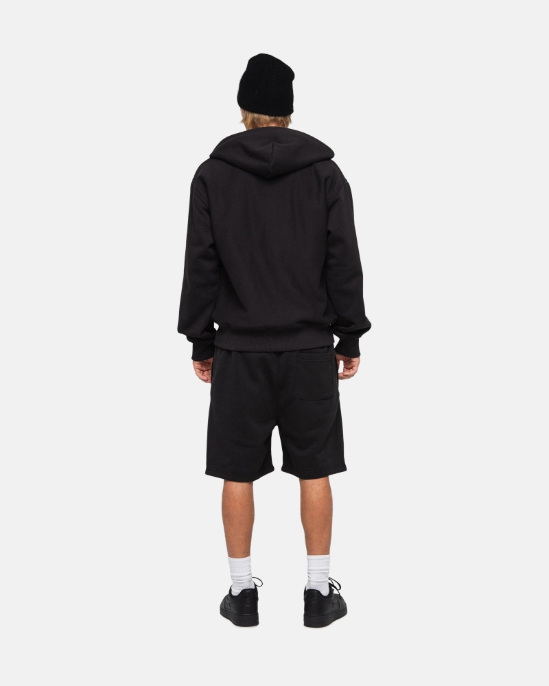 Black Stüssy Stock Logo Sweatshort | KDZS8-7203