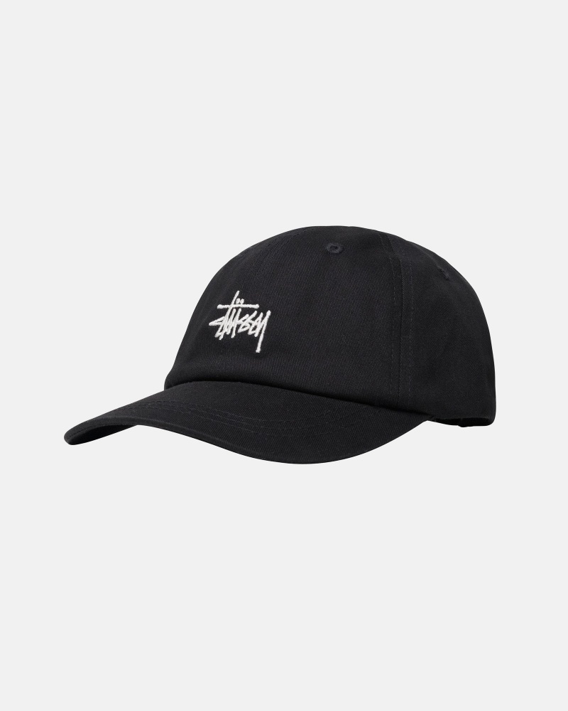 Black Stüssy Stock Low Pro Cap | ZFOI5-6498