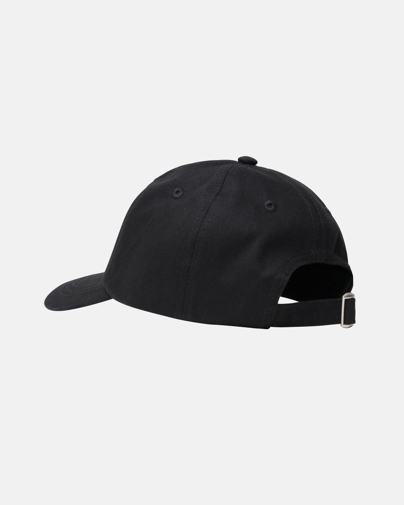 Black Stüssy Stock Low Pro Cap | ZFOI5-6498