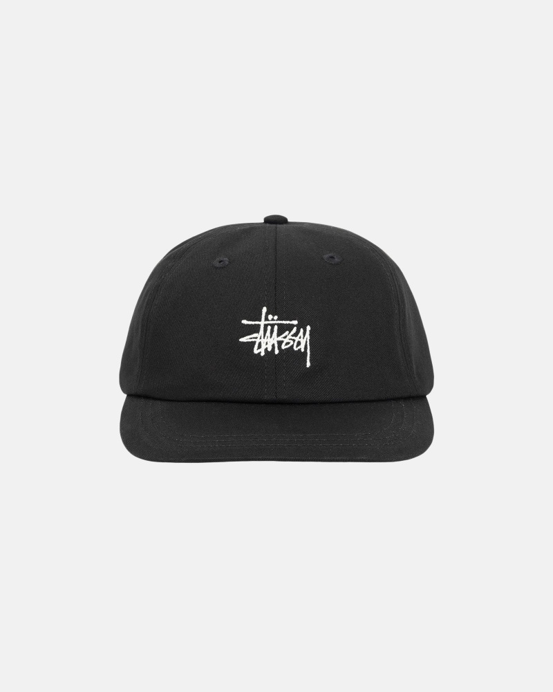 Black Stüssy Stock Low Pro Cap | ZFOI5-6498