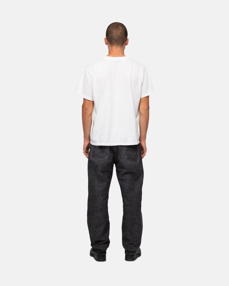 Black Stüssy & Levi's Dyed Jacquard Jean | LIAM-18753