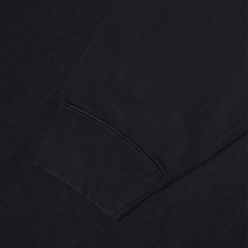 Black Stüssy & Nike Stone Washed Fleece Crew | AKBI4-5607