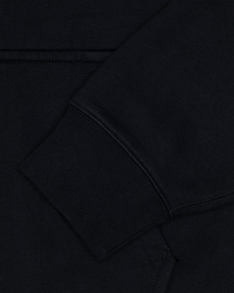 Black Stüssy & Nike Stone Washed Fleece Zip Hoodie | IBMX9-7621