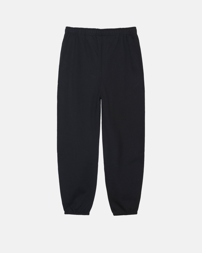 Black Stüssy & Nike Stone Washed Fleece Pant | VMDE5-3790