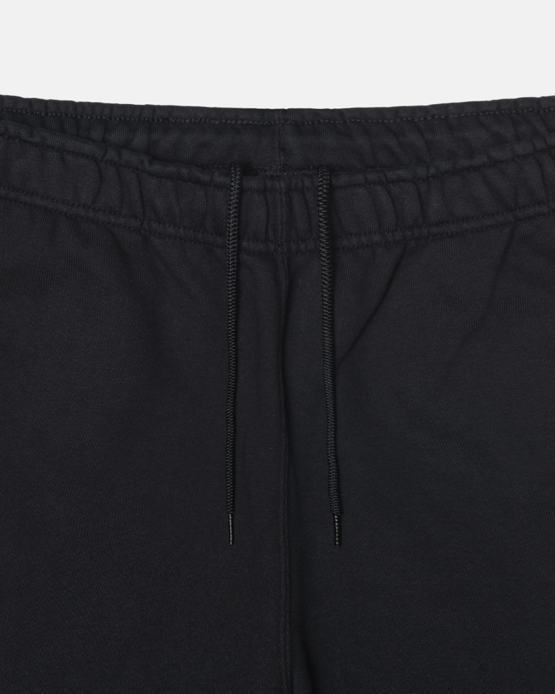 Black Stüssy & Nike Stone Washed Fleece Pant | VMDE5-3790