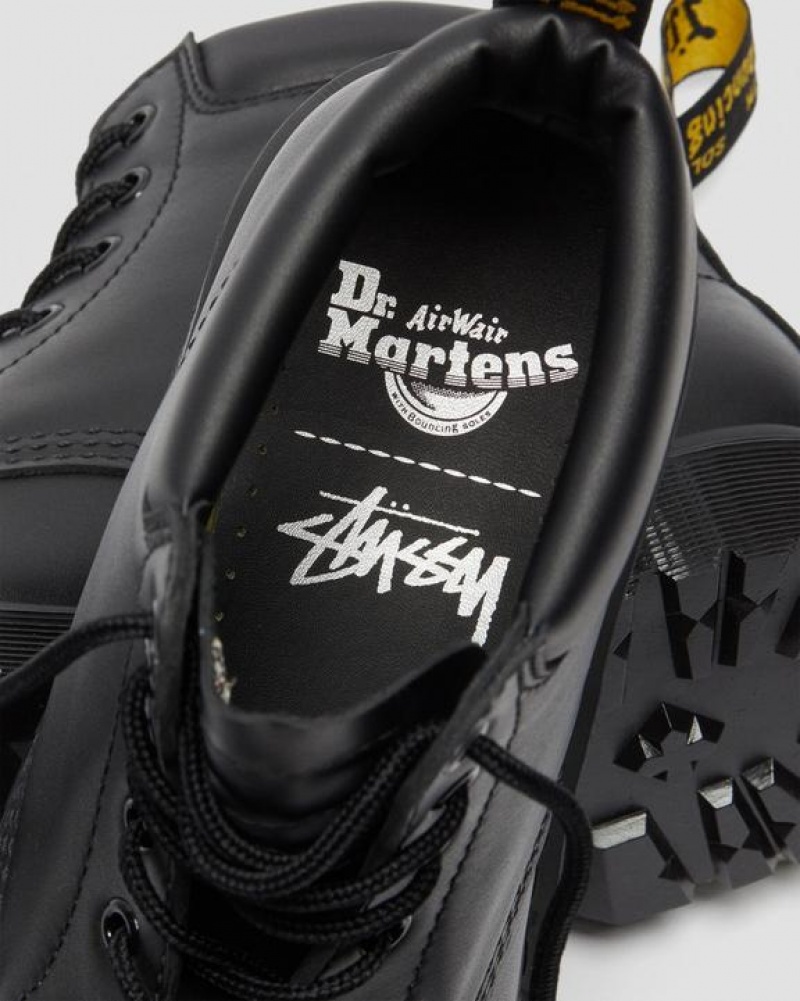 Black Stüssy x Dr. Martens 939 Leather Ankle Boots | SKU27584001