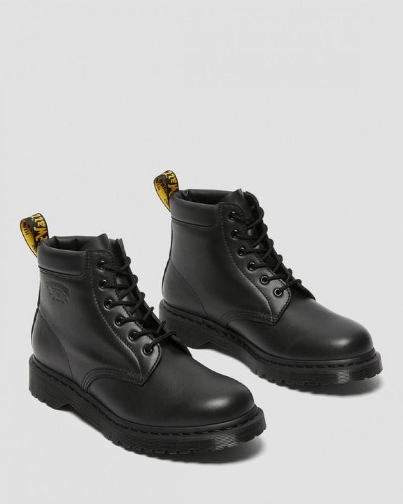 Black Stüssy x Dr. Martens 939 Leather Ankle Boots | SKU27584001