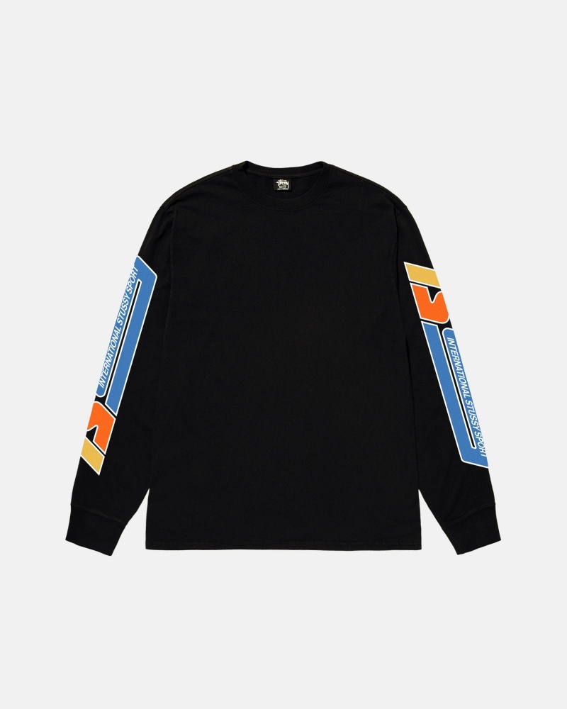 Black Stüssy Stussy Sport LS Tee | EOGZ-59148