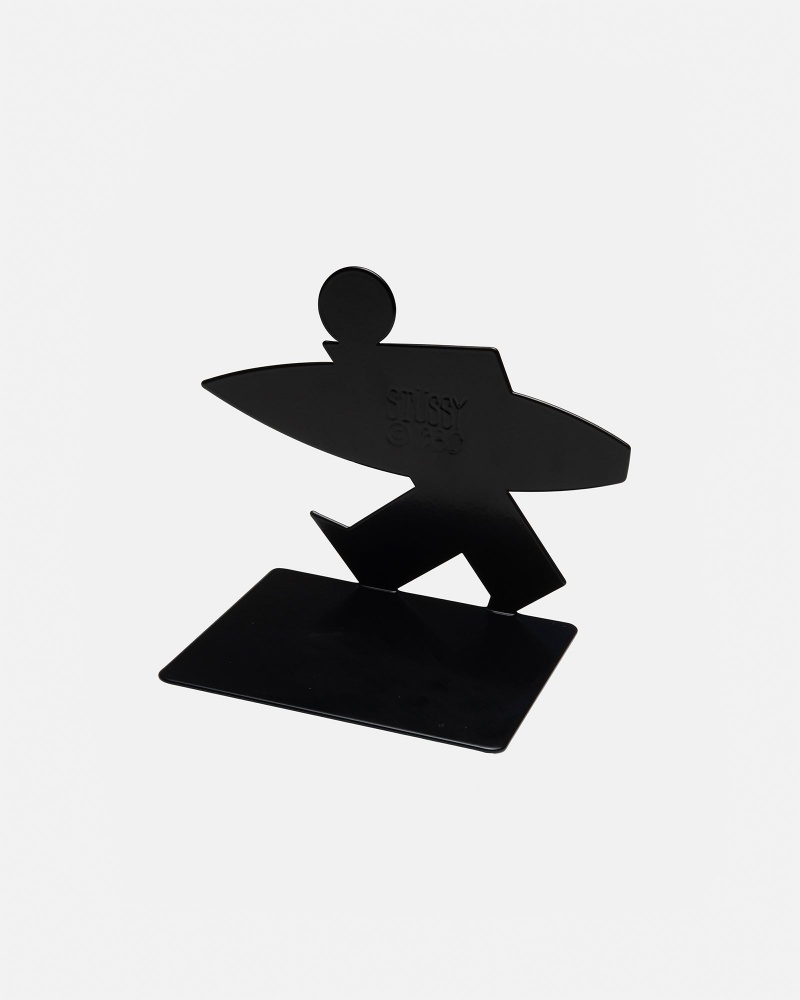 Black Stüssy Surfman Bookends | MQRZ-45631