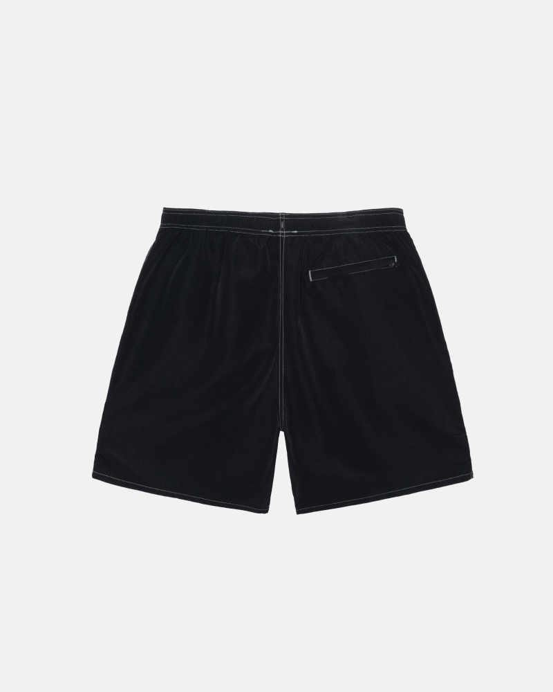 Black Stüssy Surfman Patch Water Short | EHPF8-1745