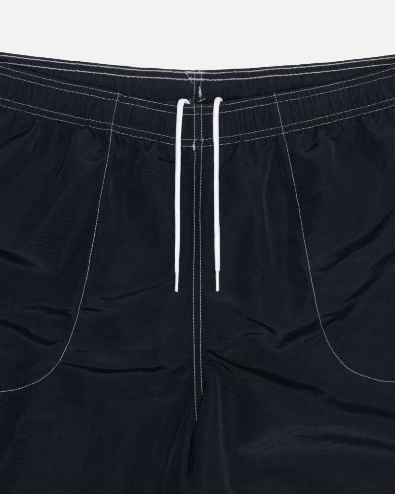 Black Stüssy Surfman Patch Water Short | EHPF8-1745