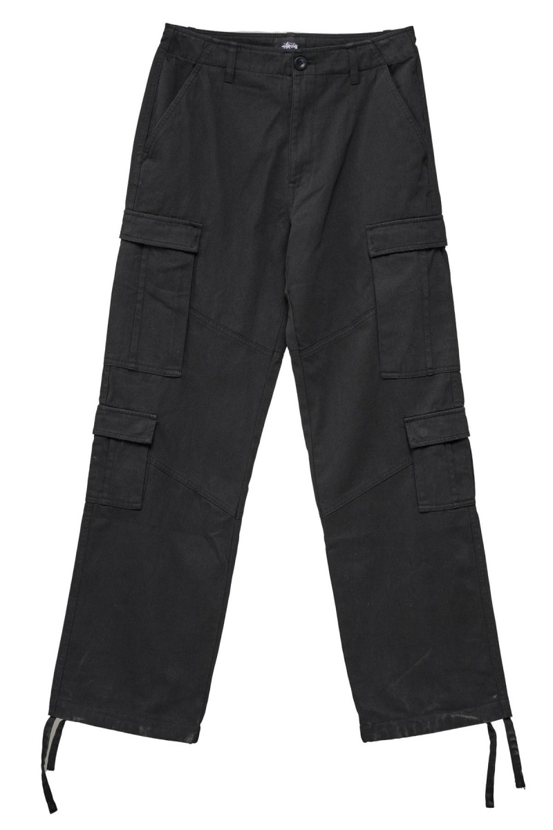 Black Stüssy Surplus Cargo Pant | ZTIOLJ-358