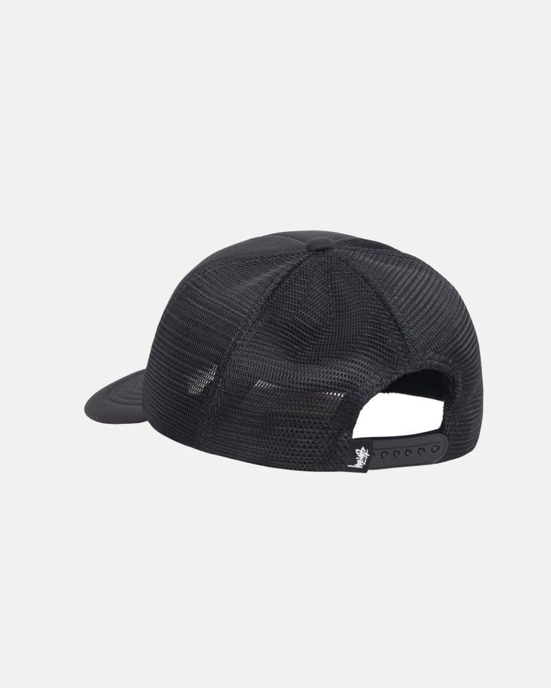 Black Stüssy Trucker Big Basic Snapback | WHSB-79263