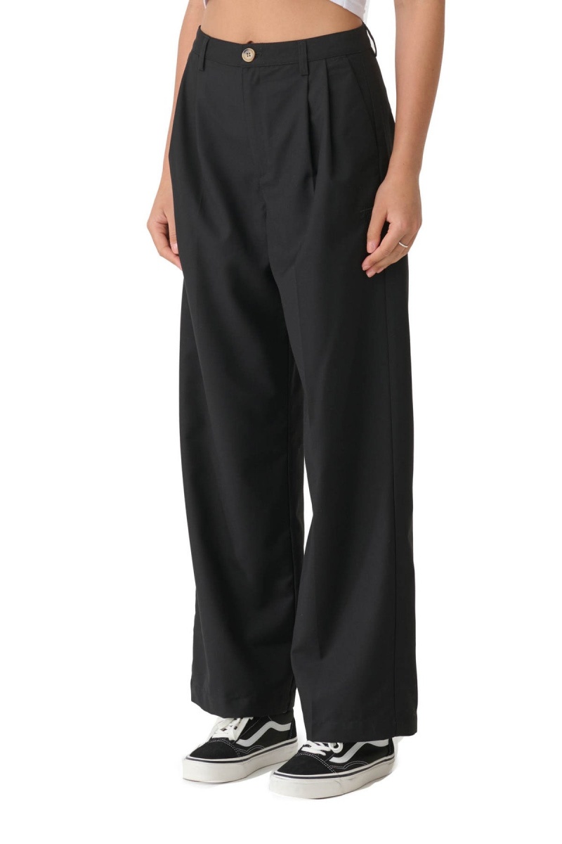 Black Stüssy Volume Pleated Pant | DAJSYV-812