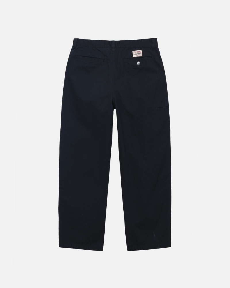 Black Stüssy Workgear Trouser Twill | XMZY3-8569