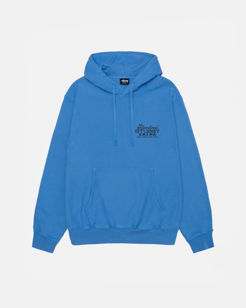 Blue Stüssy IST Hoodie Pigment Dyed | BDAO1-2587