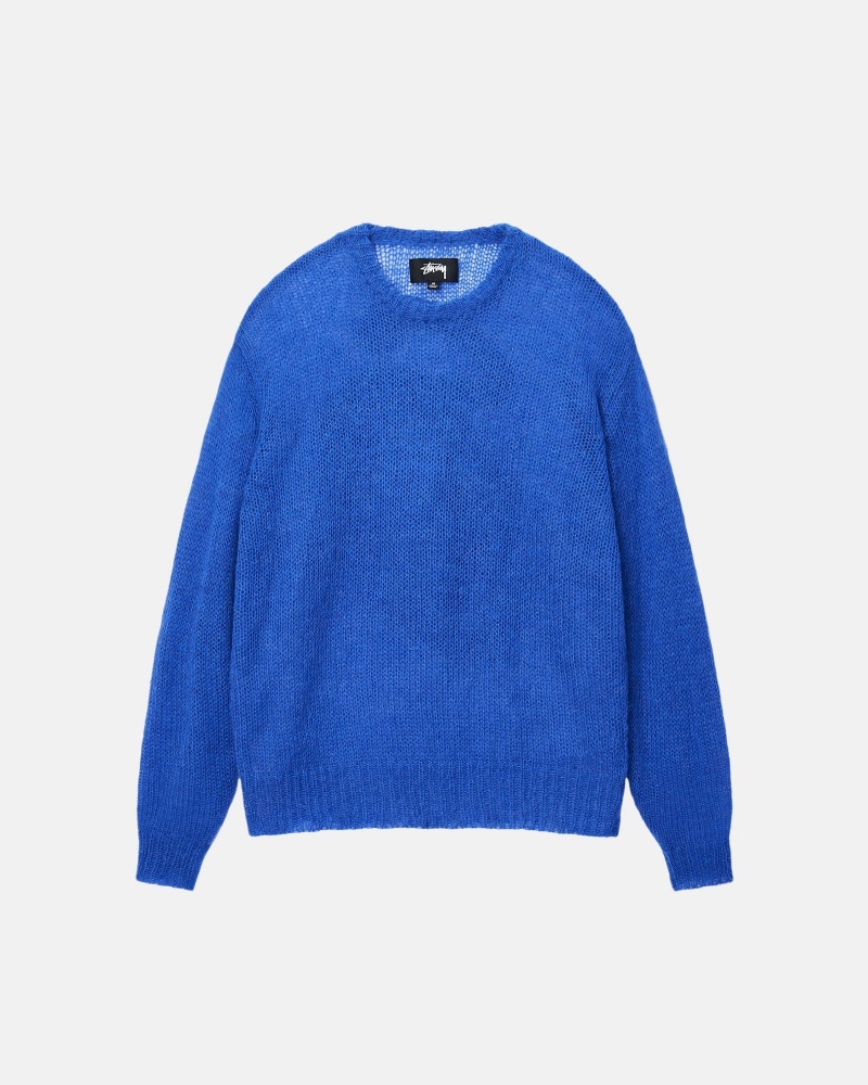 Blue Stüssy S Loose Knit Sweater | GMNV7-5614