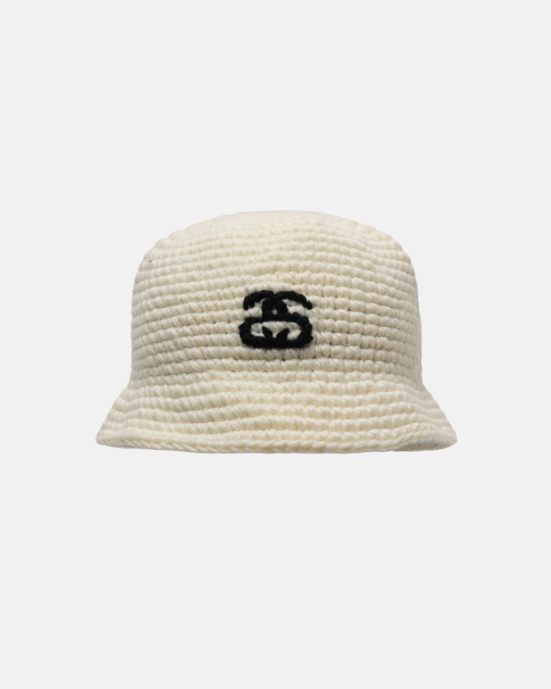 Bone Stüssy Bucket Hat SS Link Knit | CZKL-79830