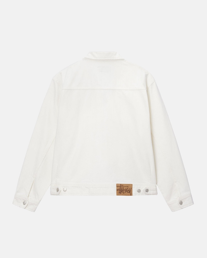 Bone Stüssy Zip Work Jacket Overdyed | DUCE8-9624